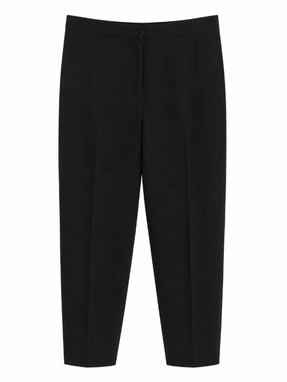 Womens Black Wool Pleated Trousers Size 16 Made In USA